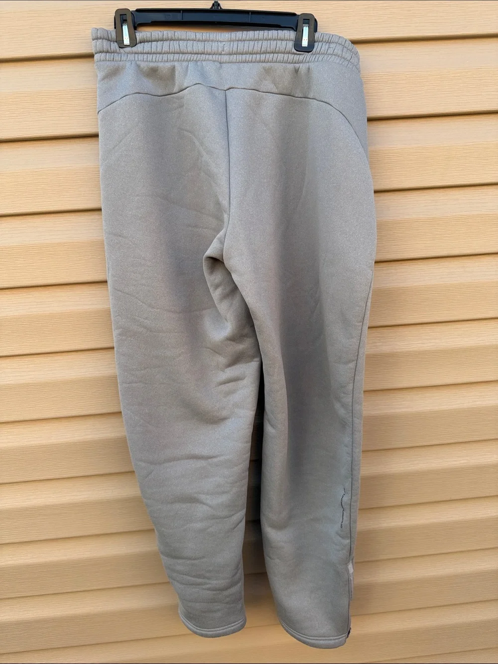 Under Armour Light Gray Fleece Joggers with Zip Ankle